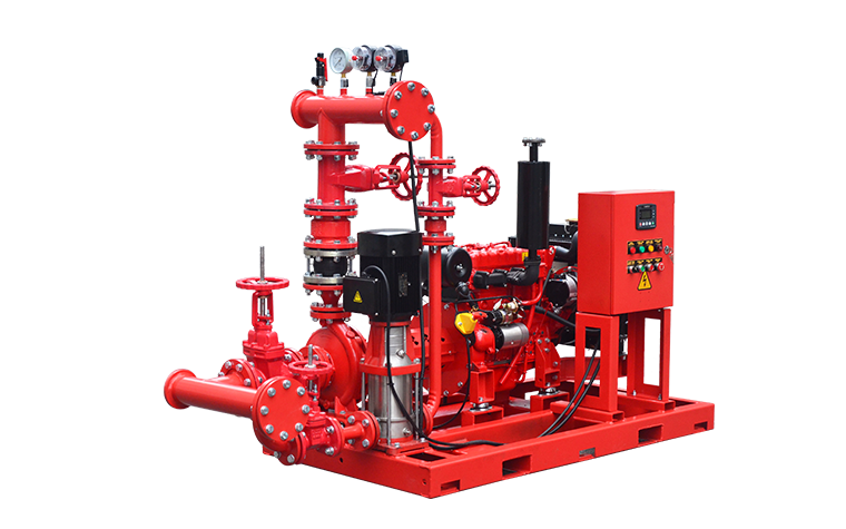DJ fire pump set (Diesel+Jockey pump)